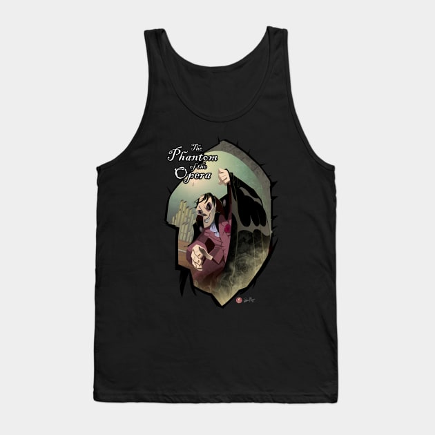 The Phantom of the Opera w/ Title Tank Top by Andrew Harmon